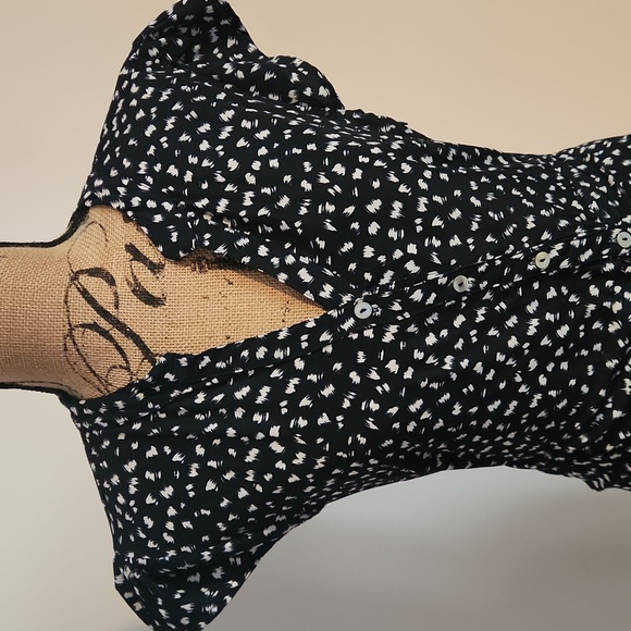 ⭕️ NEW PRICE FIRM She + Sky Size Small Navy Ruched Dress - Picture 3 of 6